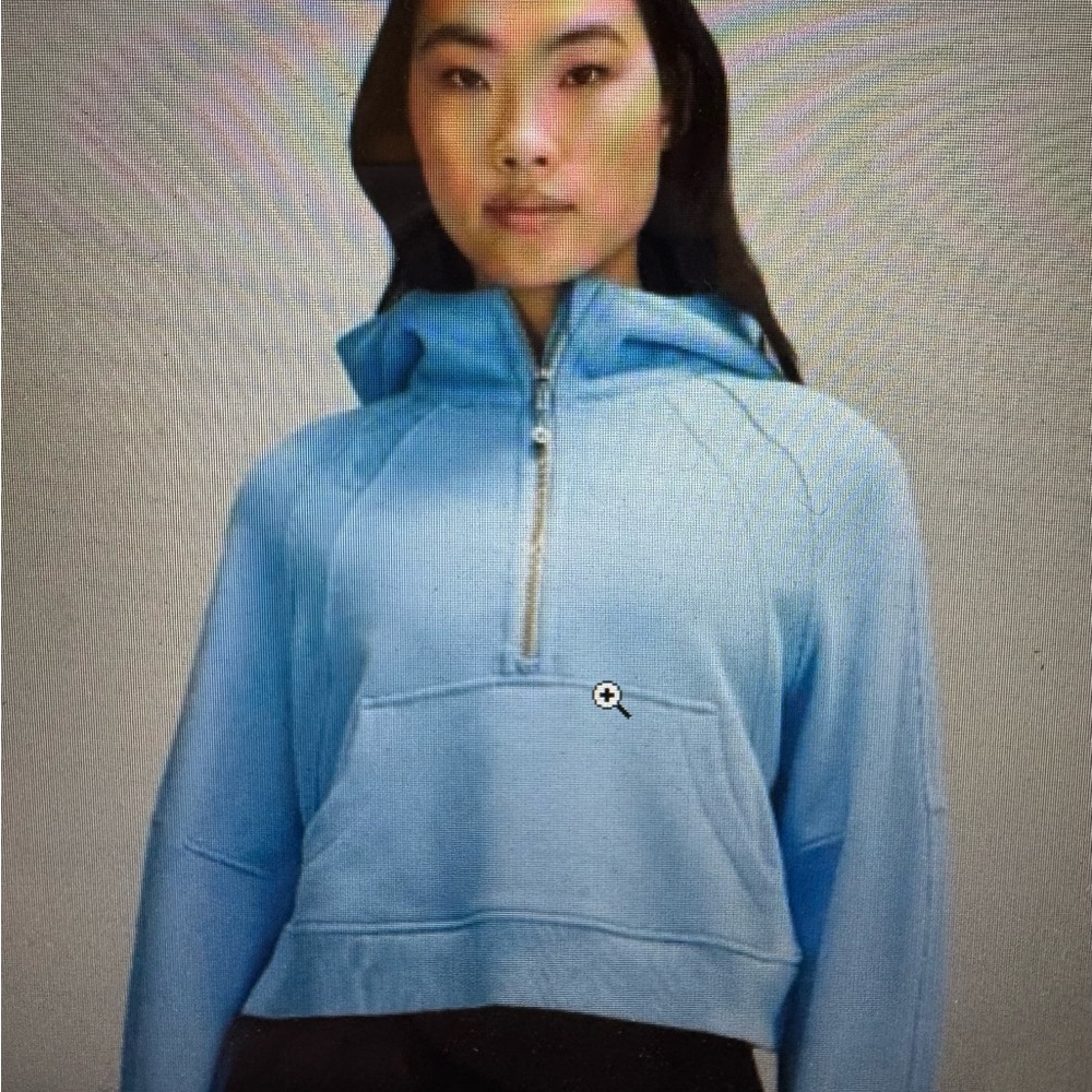 Lululemon Scuba Half Zip Hoodie - Aero Blue - xs/s